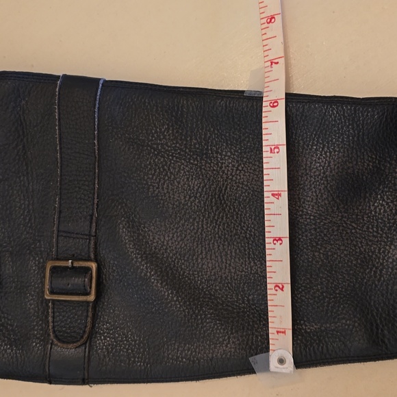 TOP SHOP distressed black leather biker boot sz 38 - Picture 8 of 8